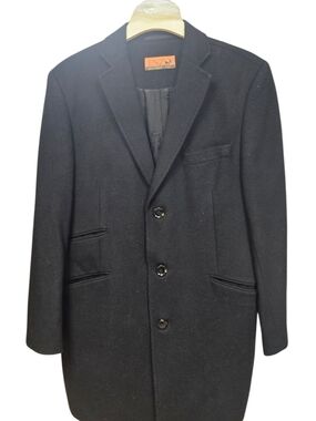 ENZO Italy Black Wool Coat - ENZO TOVARE